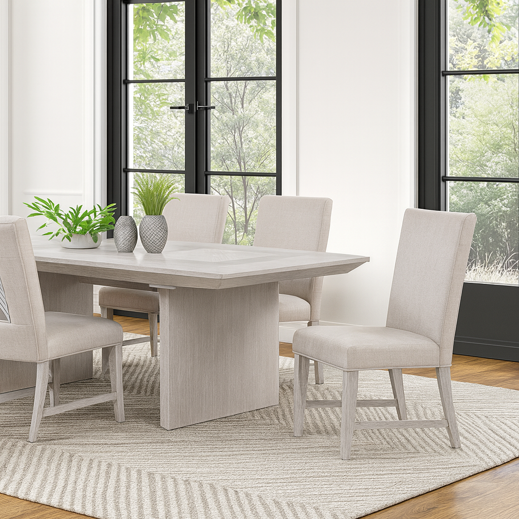 Argenthart Dining Table & Dining Chair (2/CTN) And Server
