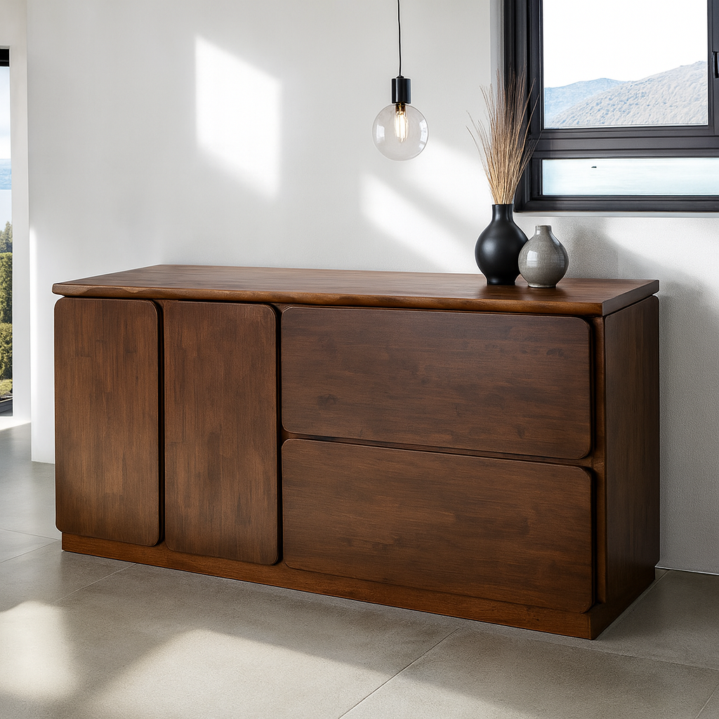Logstor Dining Table & Side Chair (2/CTN) And Sideboard