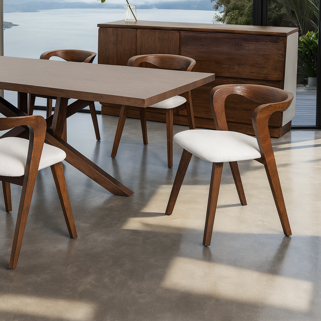 Logstor Dining Table & Side Chair (2/CTN) And Sideboard