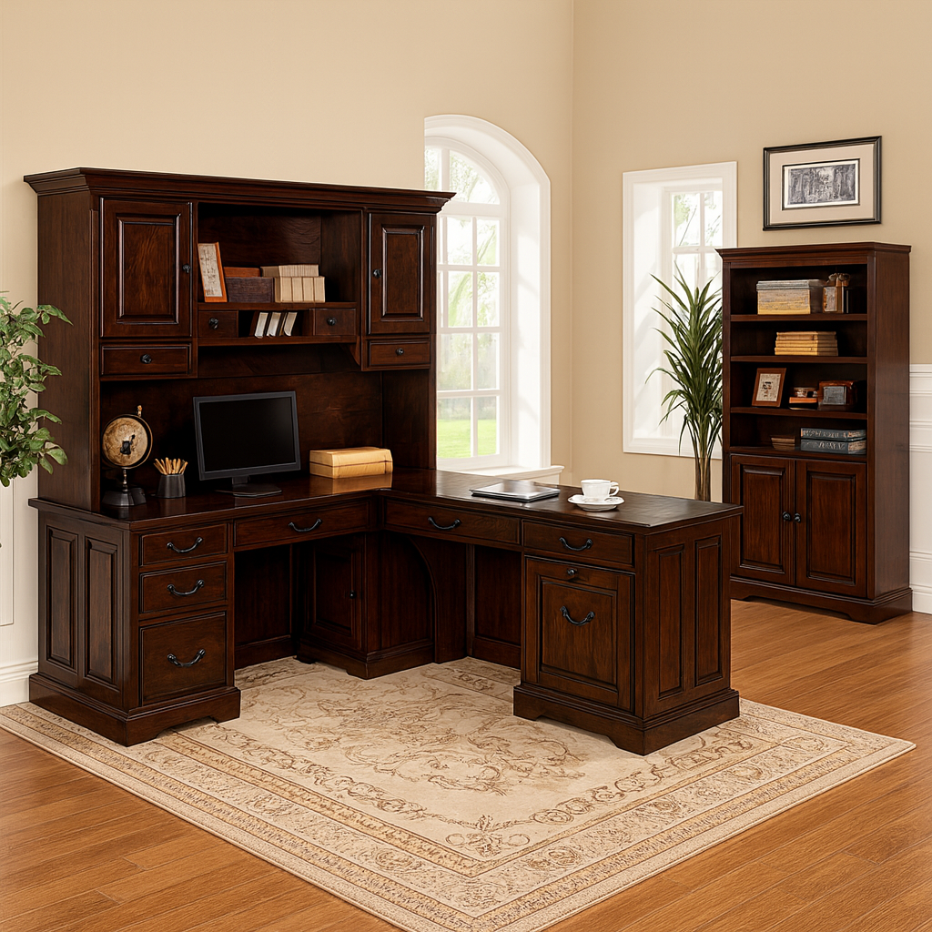 Tami Credenza Desk Hutch