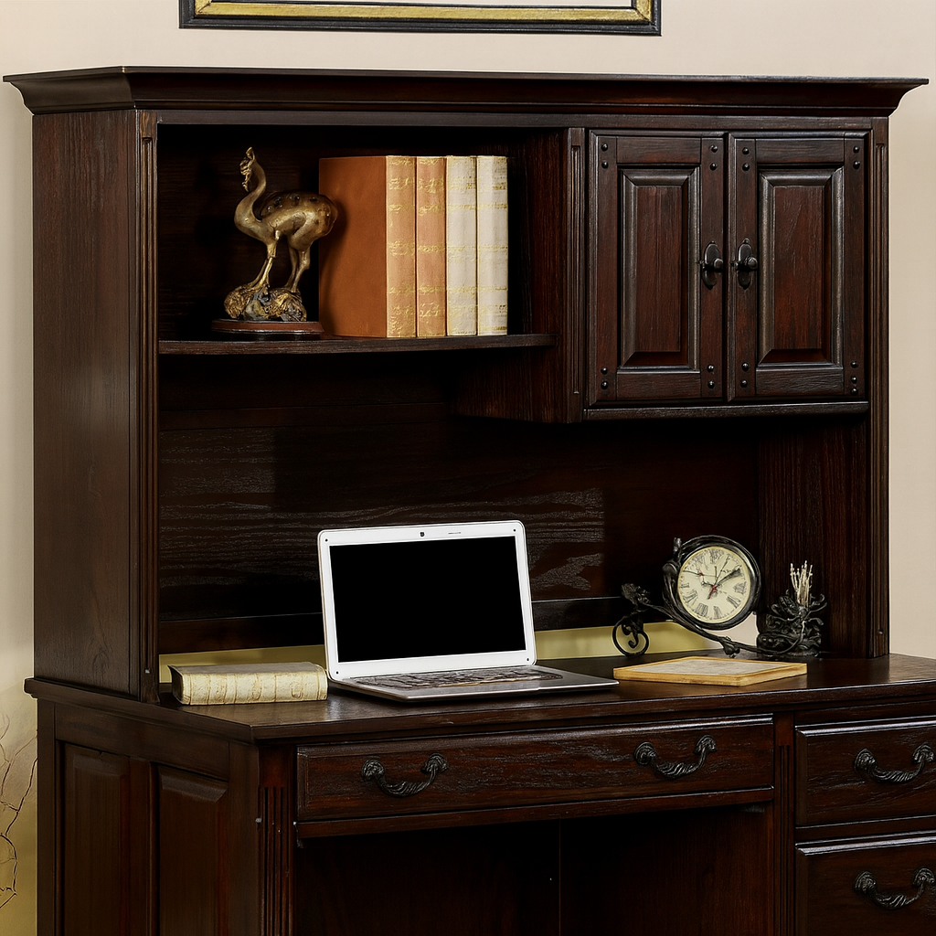 Tami Credenza Desk Hutch