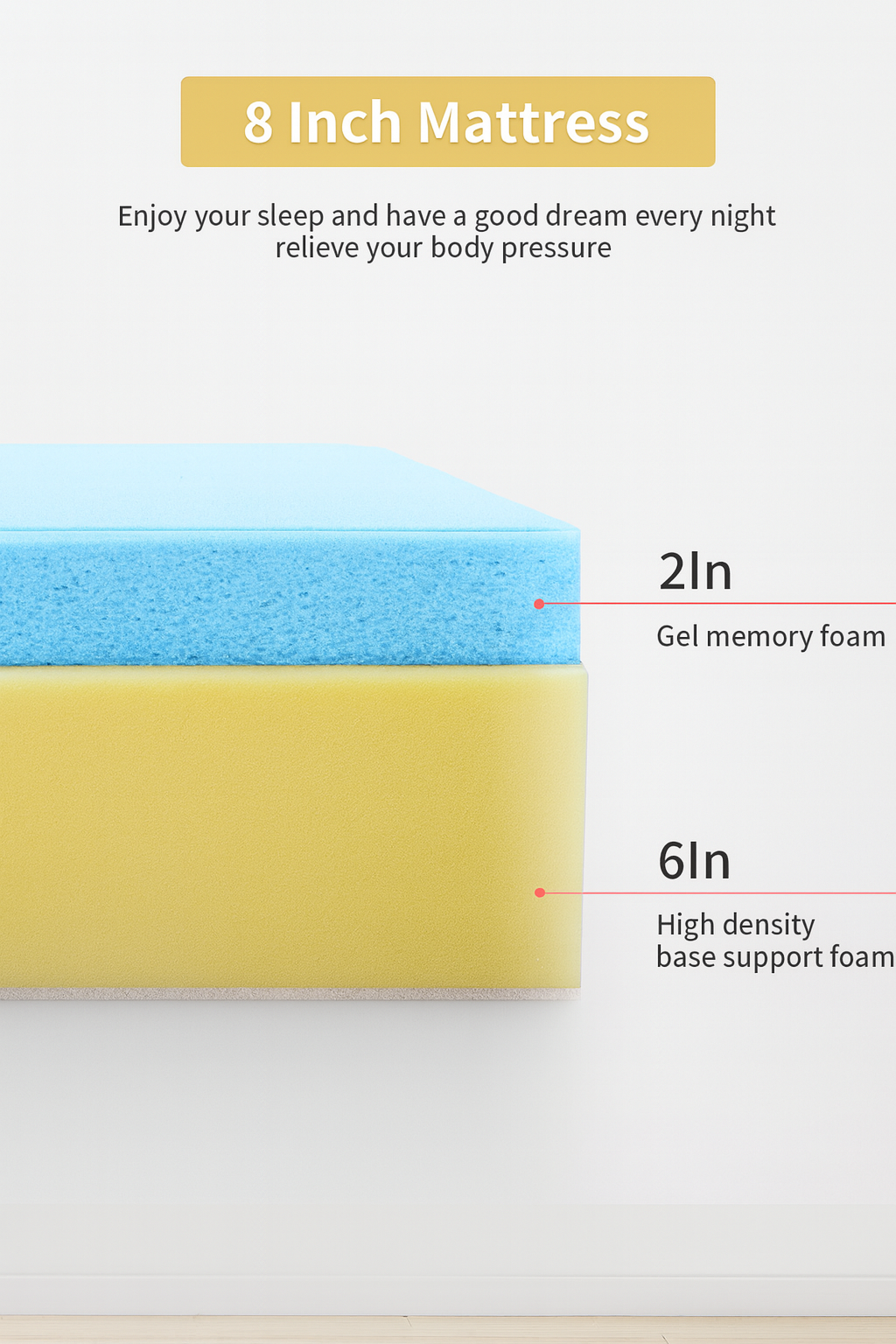 Artemisia 8" Memory Foam Mattress
