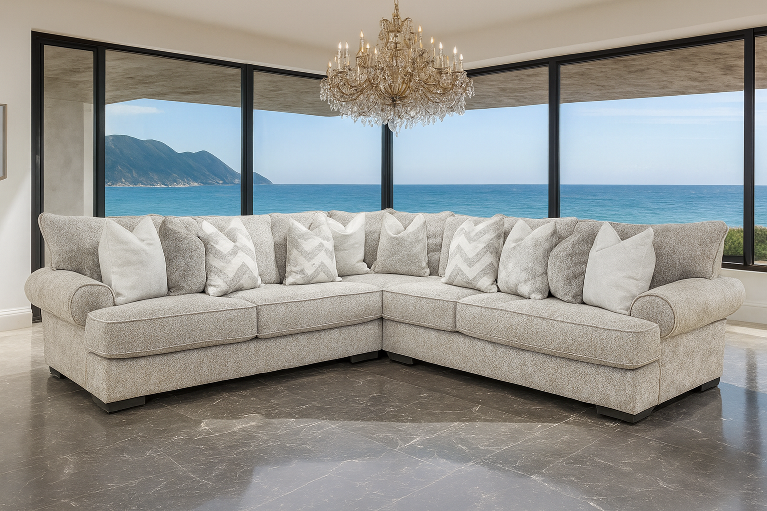 Nerone Sofa With Set
