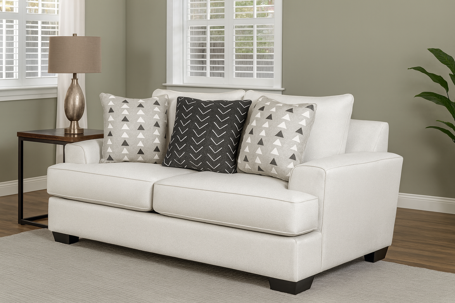 Hyde Park Oversized Sofa And Loveseat w/ Pillows