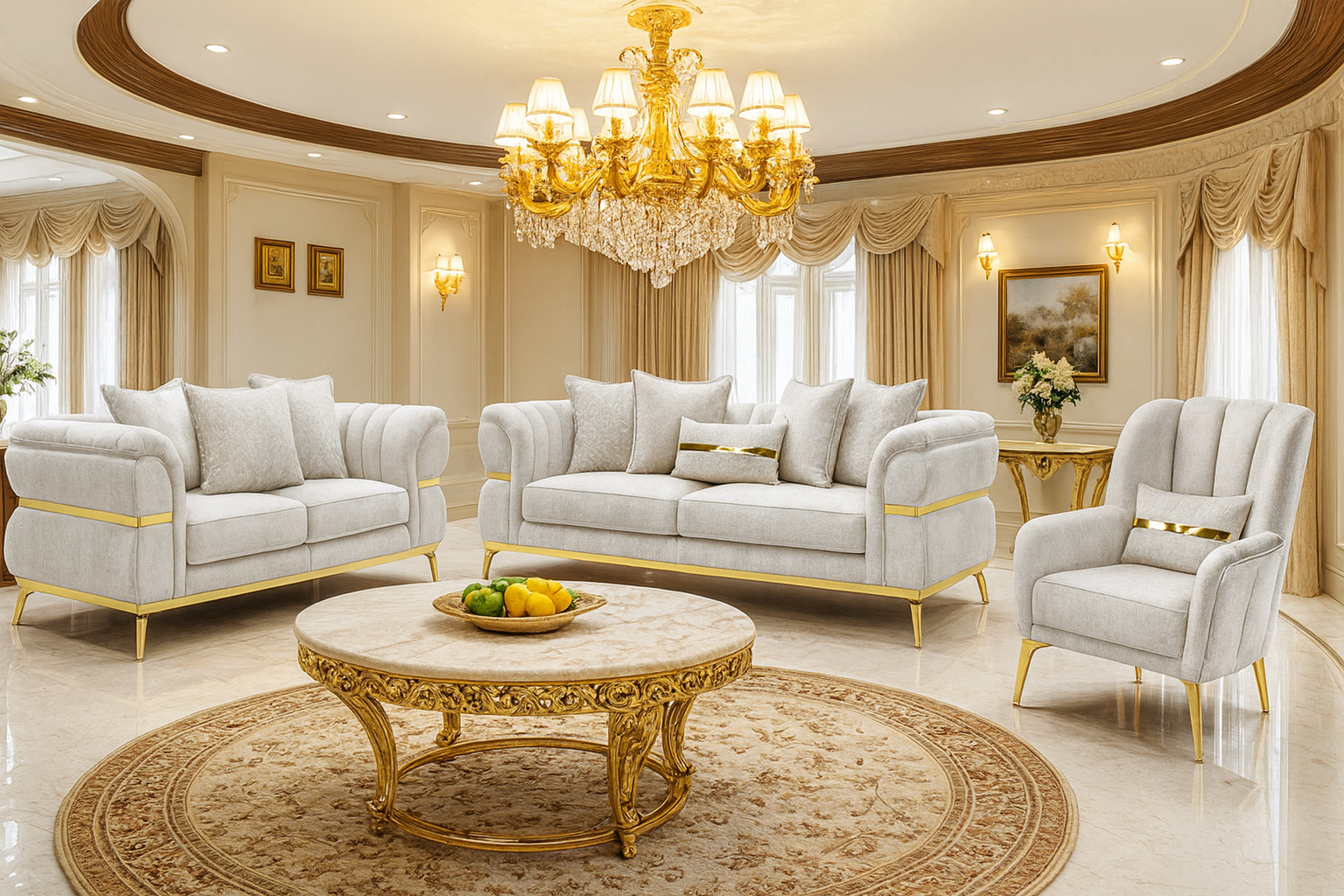 Charlevoix Sofa with set