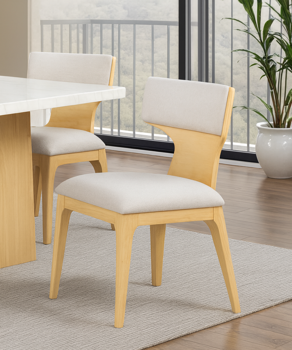 Caerwys Dining Table & Dinning Chair