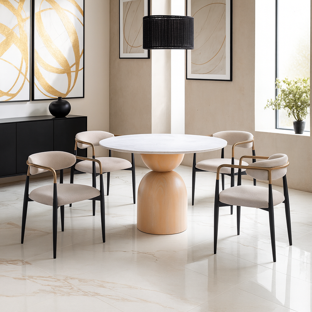 Neasden Dining Table & Side Chair (2/CTN)