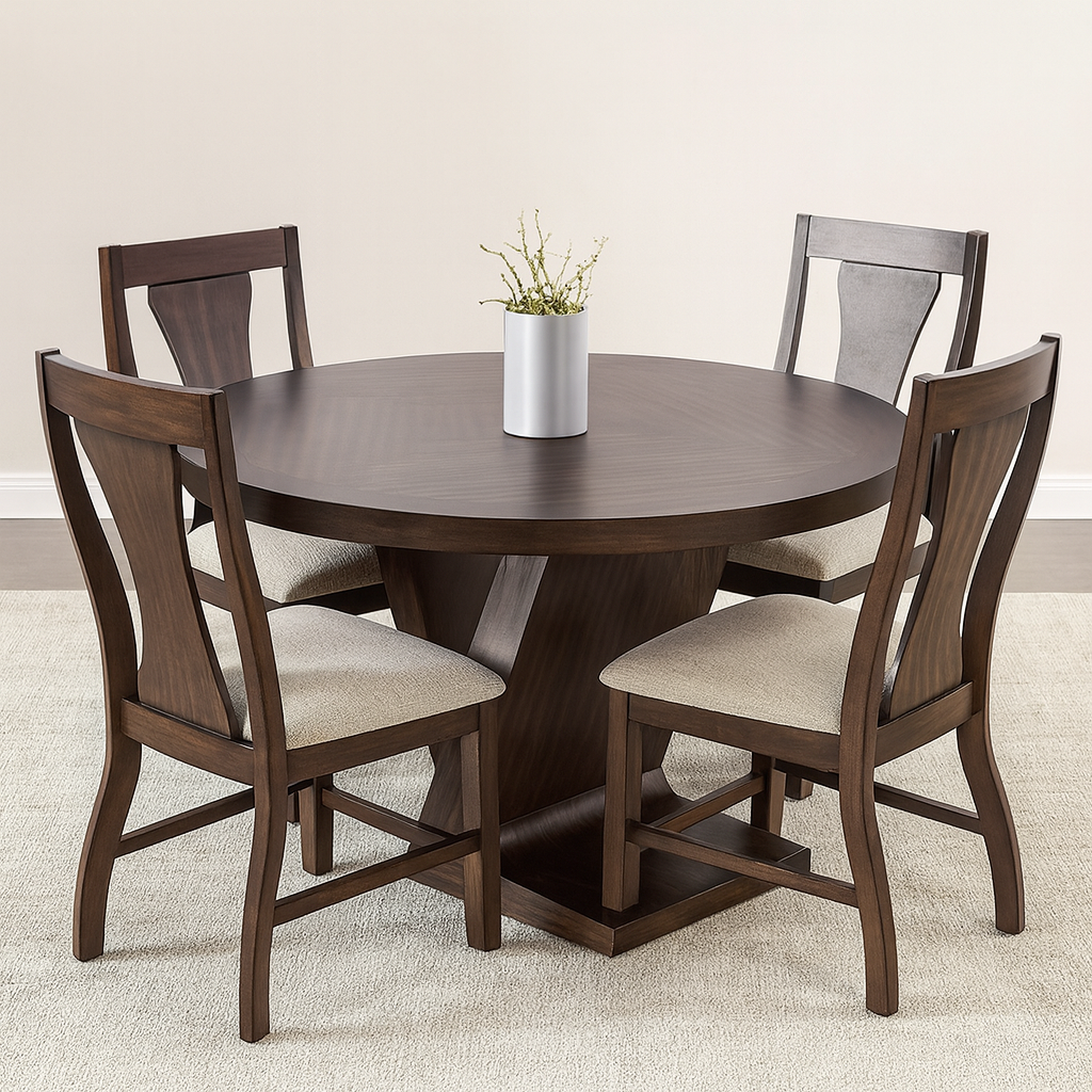 Holsworthy Round Dining Table & Side Chair (2/CTN)