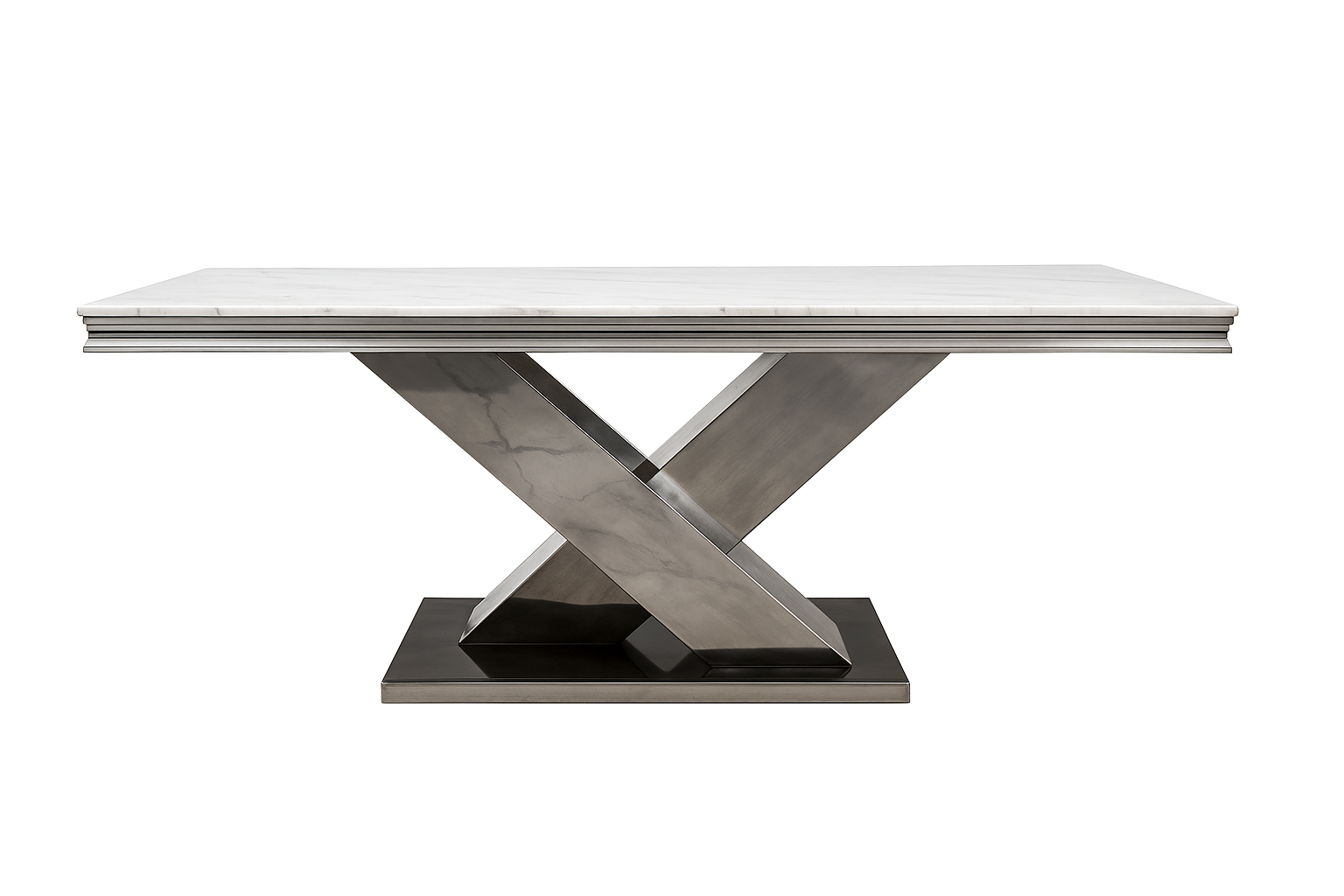 Palazzo Dining Table & Silver Chair (2/CTN)