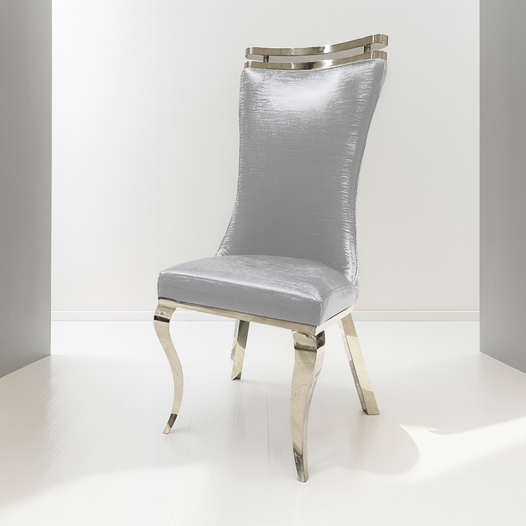Palazzo Dining Table & Silver Chair (2/CTN)