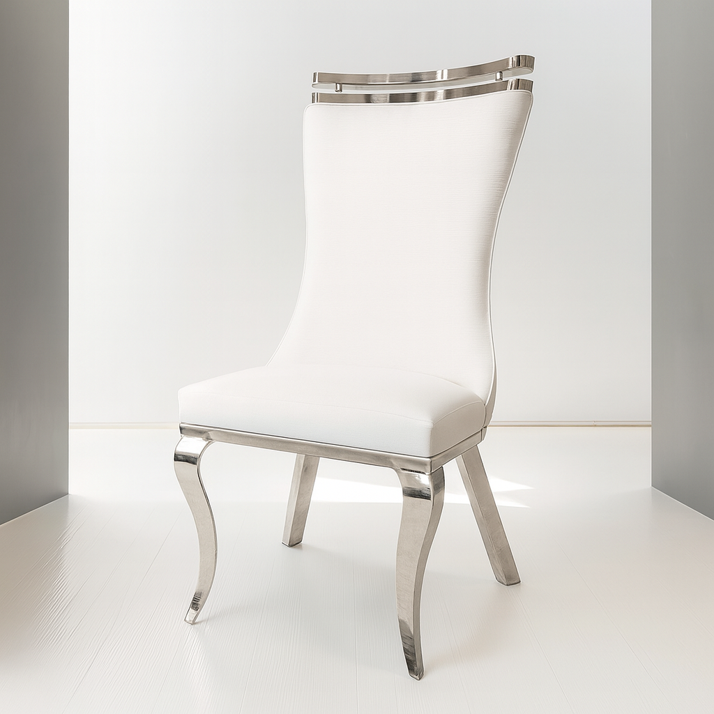Palazzo Dining Table & Silver Chair (2/CTN)