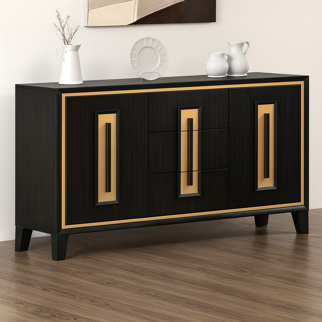Kenyada Dining Table & Side Chair (2/CTN) And Server