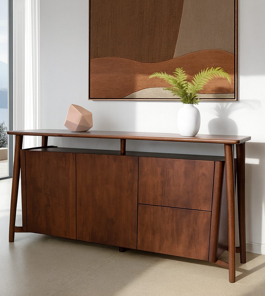 Sargans Dining Table & Side Chair (2/CTN) And 2-Door Sideboard
