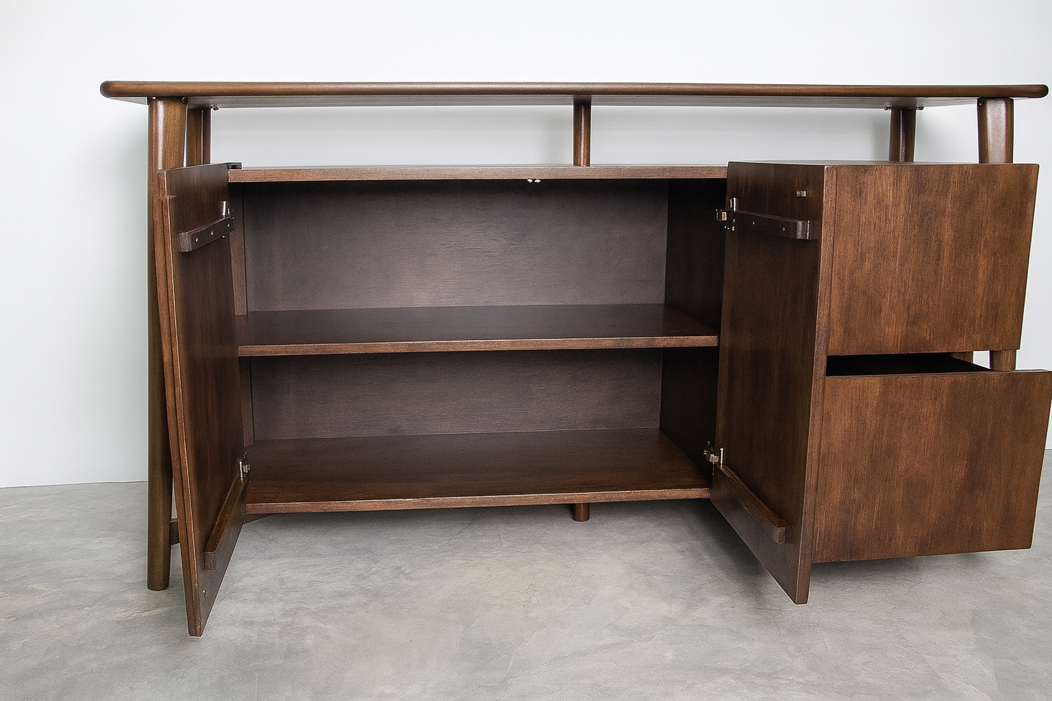 Sargans Dining Table & Side Chair (2/CTN) And 2-Door Sideboard