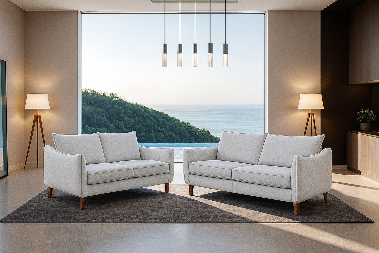 Vermon Sofa With Set