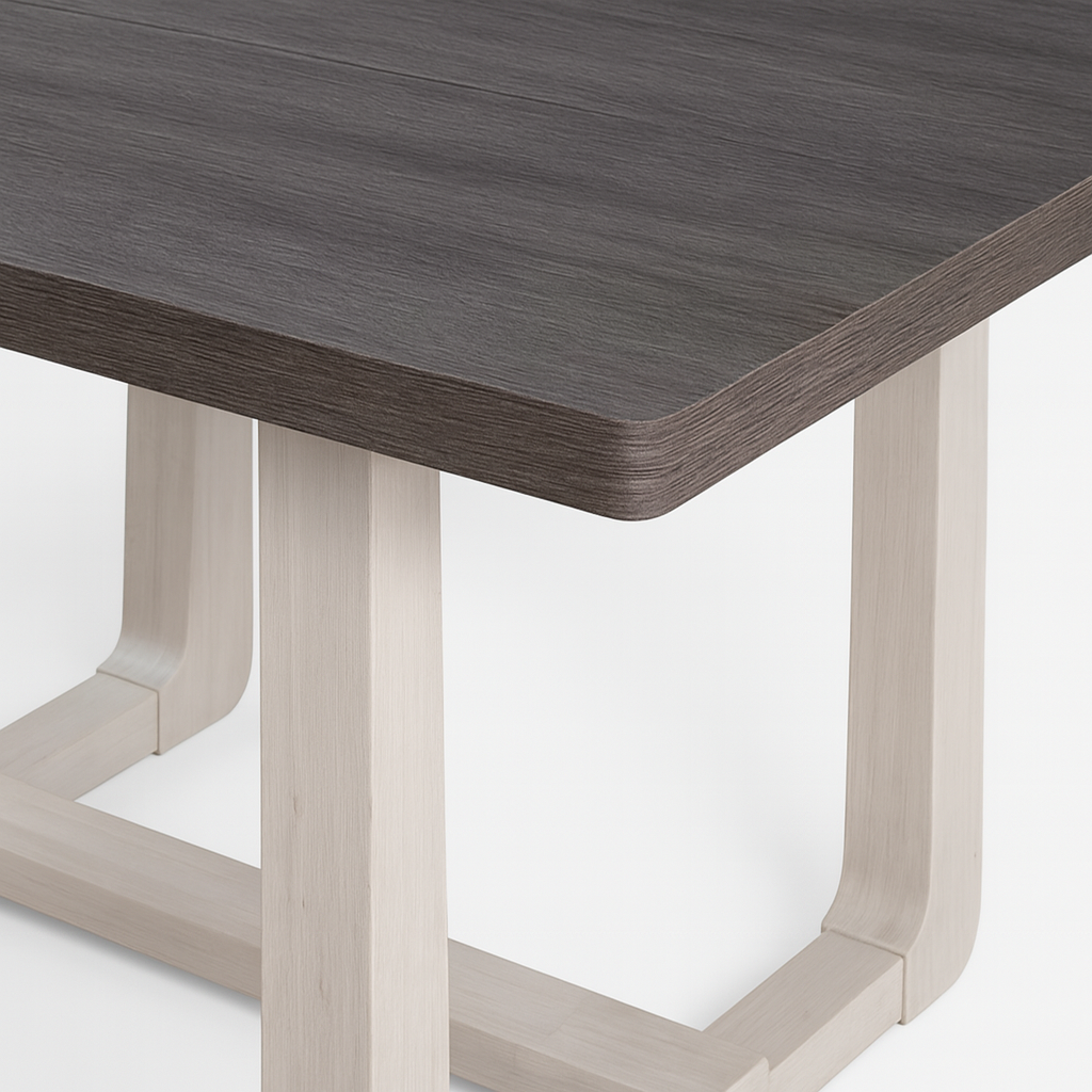Sauro Dining Table & Upholstered Side Chair (4/Ctn)