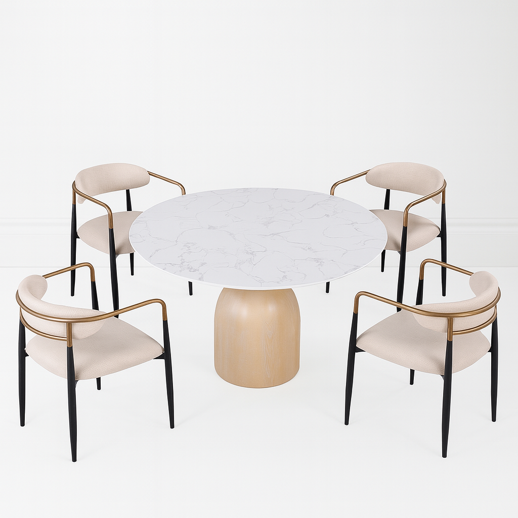 Neasden Dining Table & Side Chair (2/CTN)