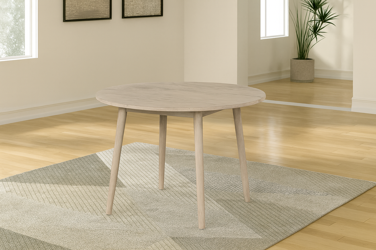 Yate Round Dining Table & Dining Chair